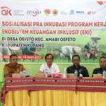 Ikut Membangun Desa, OJK Bersama TPAKD Gelar Sosialisasi Program Kerja EKI di Desa Oefeto