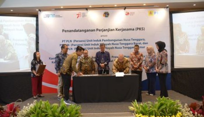 PLN Bersama Kementerian ATR/BPN Wilayah NTB dan NTT Tanda Tangani Perjanjian Kerja Sama terkait Pendaftaran, Asistensi, dan Pengadaan Tanah