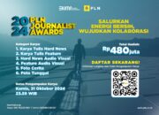 Berhadiah Total Rp480 Juta, Waktu Pendaftaran PLN Journalist Award 2024 Masih Dua Pekan Lagi