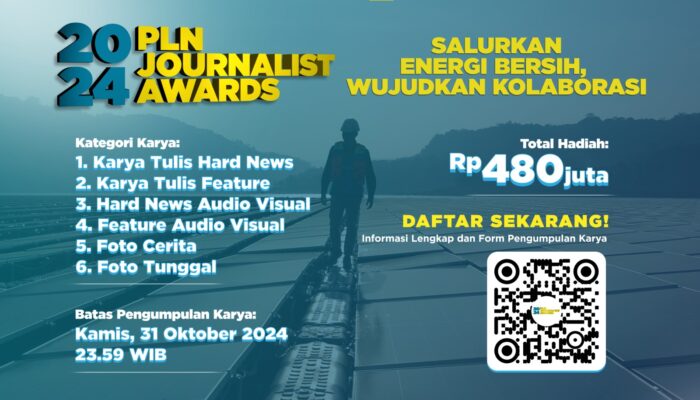 Berhadiah Total Rp480 Juta, Waktu Pendaftaran PLN Journalist Award 2024 Masih Dua Pekan Lagi